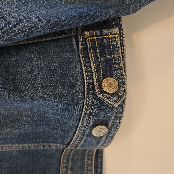 Talbots stretch denim Jean Jacket L petites - Picture 6 of 15
